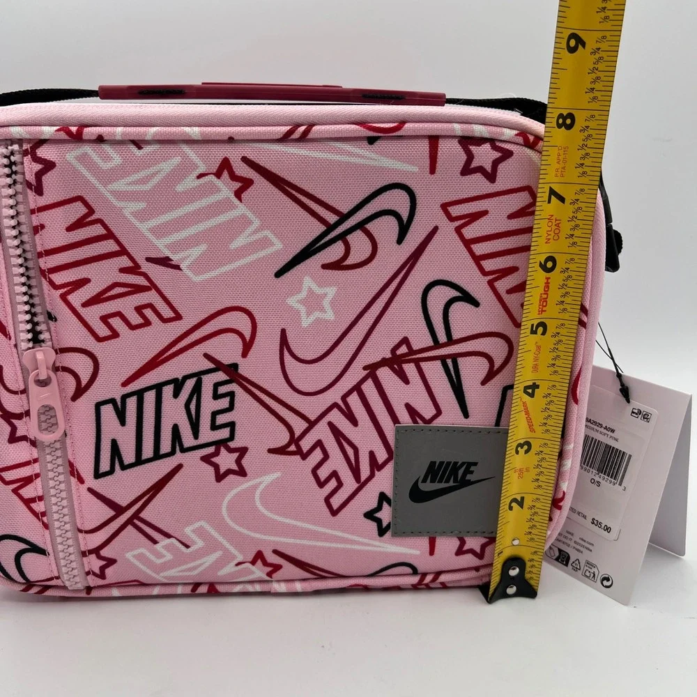 Nike Hard Shell Lunch Box Medium Soft Pink Swoosh Logo back to school